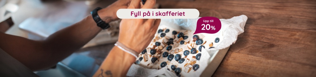 Livsmedel  upp till 20%